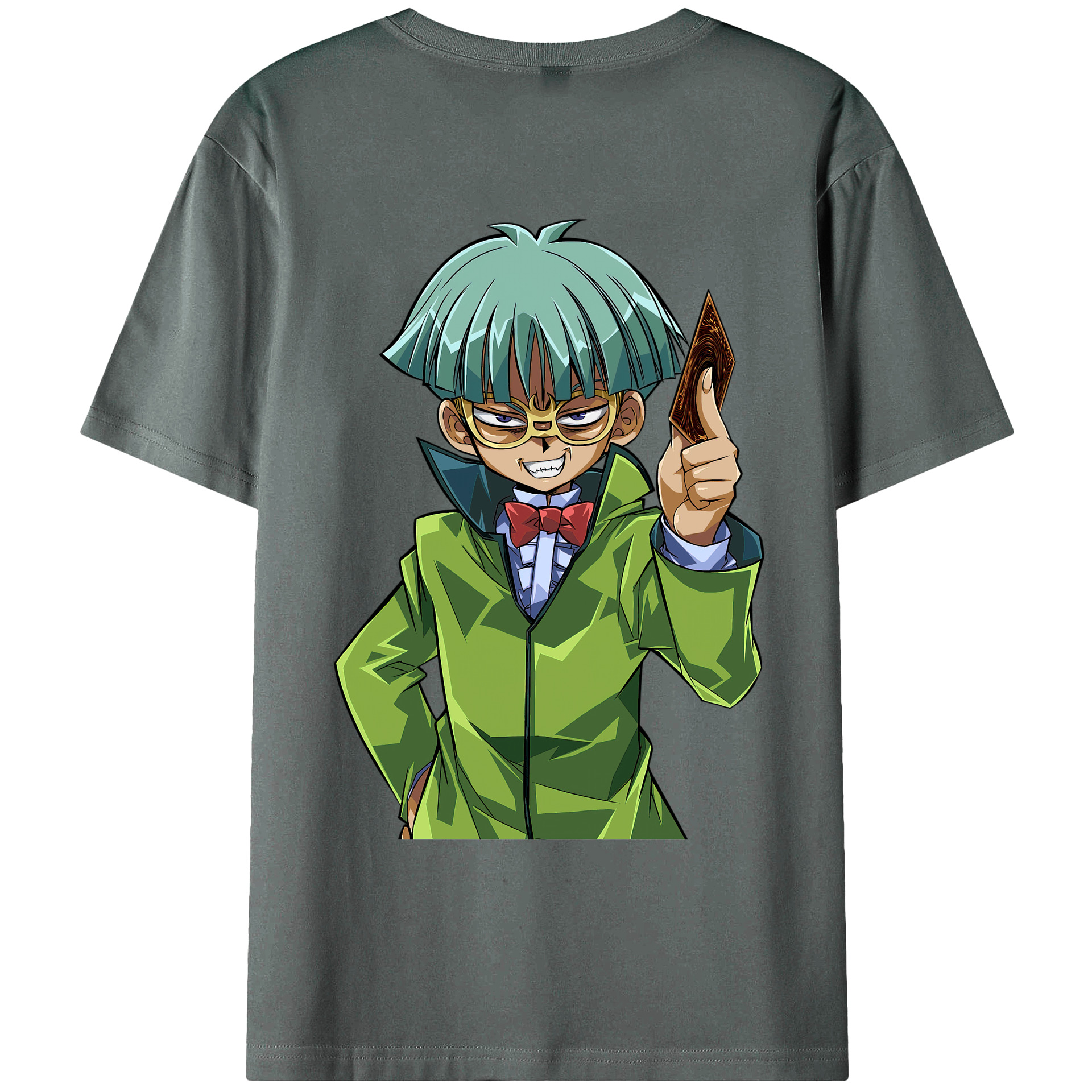 （画像用） 遊☆戯☆王 Yu-Gi-Oh! 綿100％ メンズ半袖Tシャツ（バックプリント） 通気性
